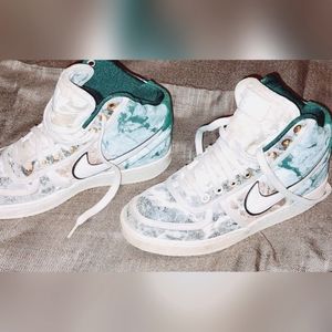 Velvet Nike high tops
